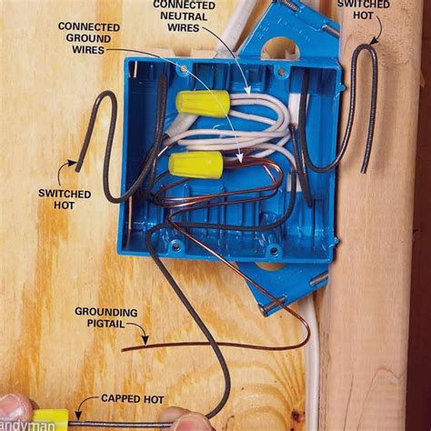 electrical square boxes romex button|how to install electrical box.